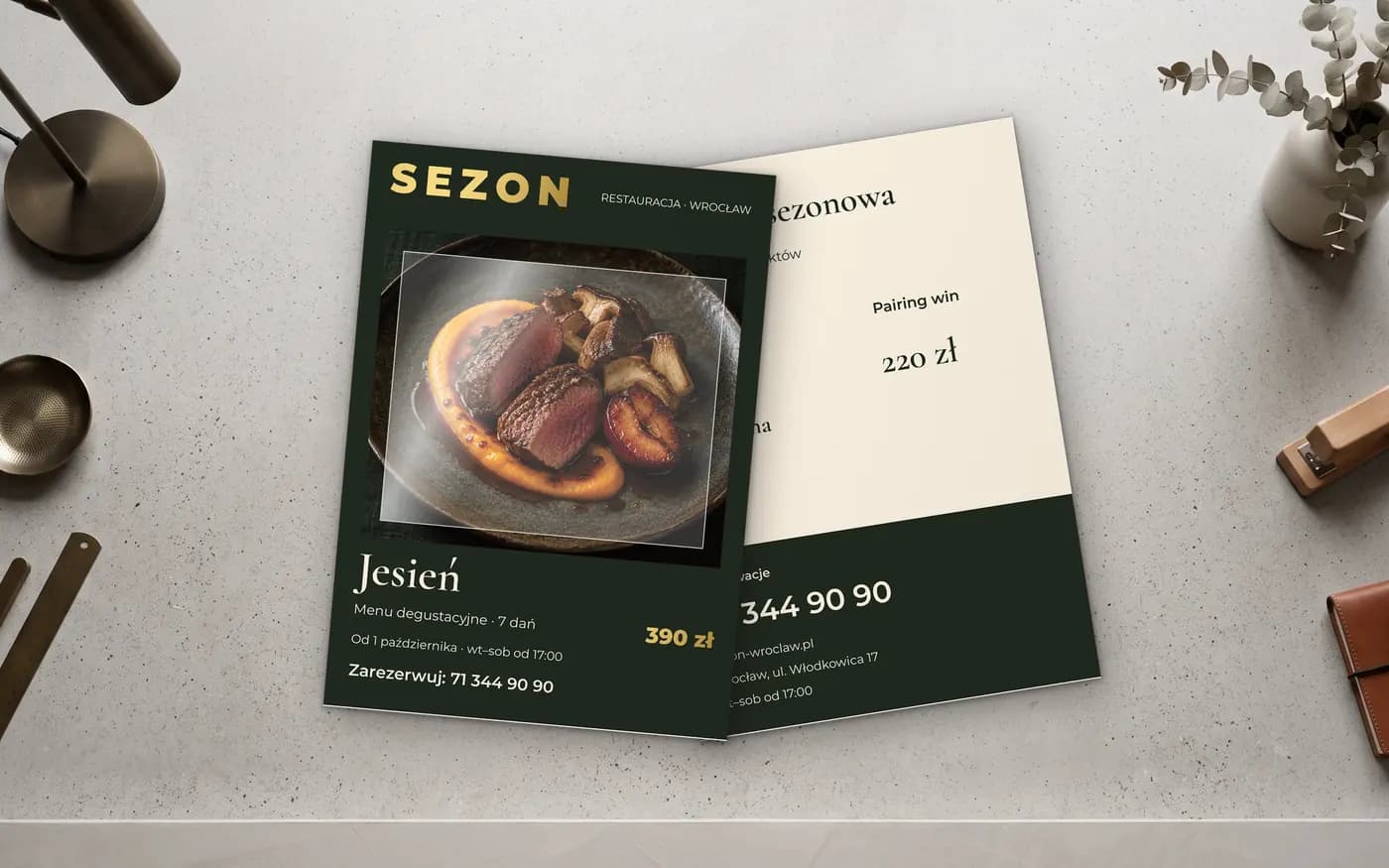 Ulotki LUX: wersja 1 projektu naszego zespołu
