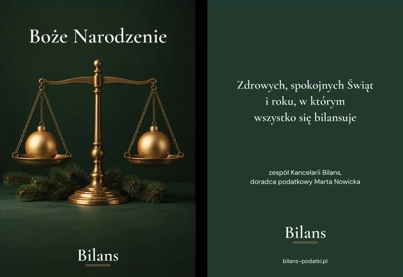 Przykładowy projekt: Kartka świąteczna — kancelaria podatkowa