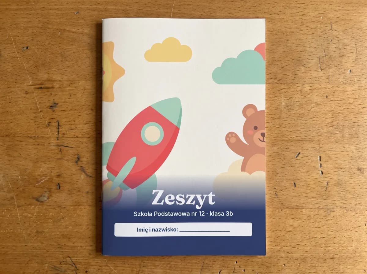 Zeszyt szkolny z okładką