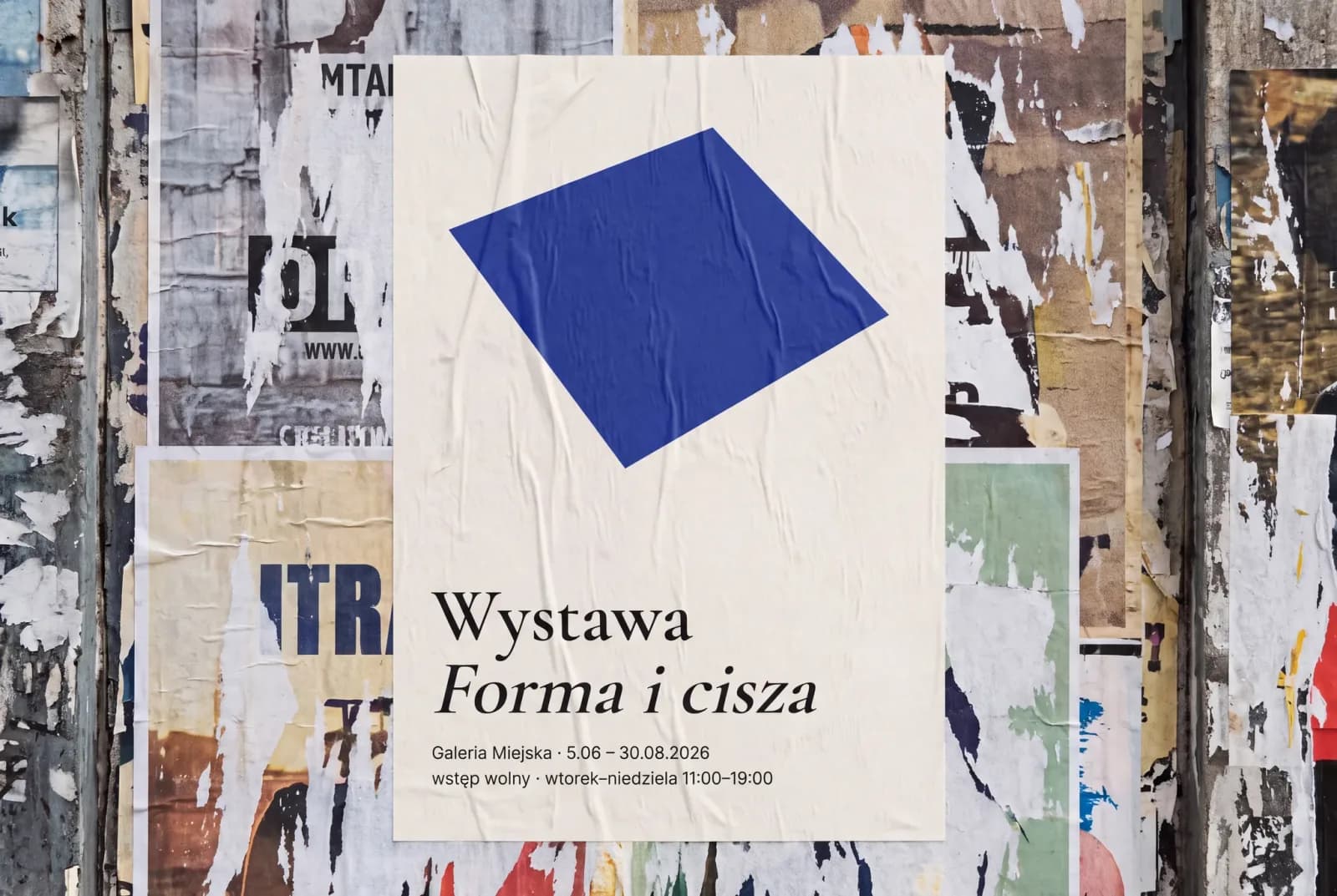Plakat na papierze z odzysku