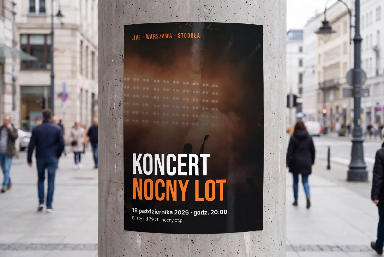 Na słupie ogłoszeniowym