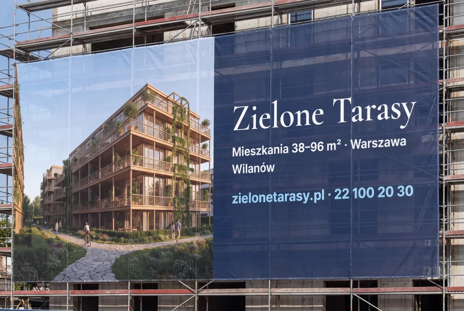Na rusztowaniu elewacji