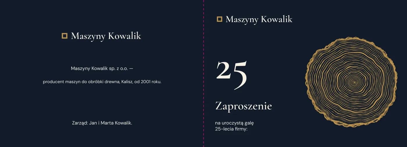Strona zewnętrzna zaproszenia