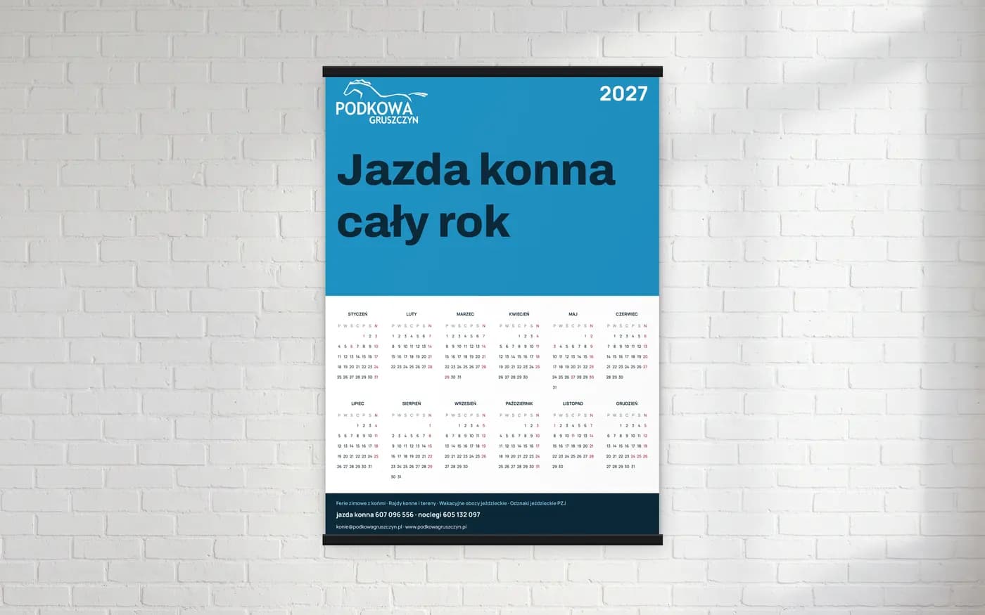 Kalendarze listwowane: wersja 2 projektu naszego zespołu