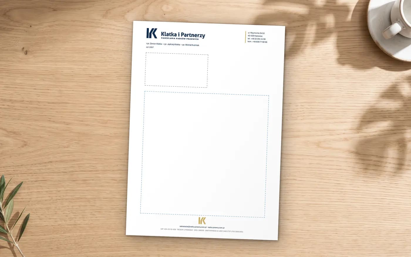 Papier firmowy: wersja 3 projektu naszego zespołu
