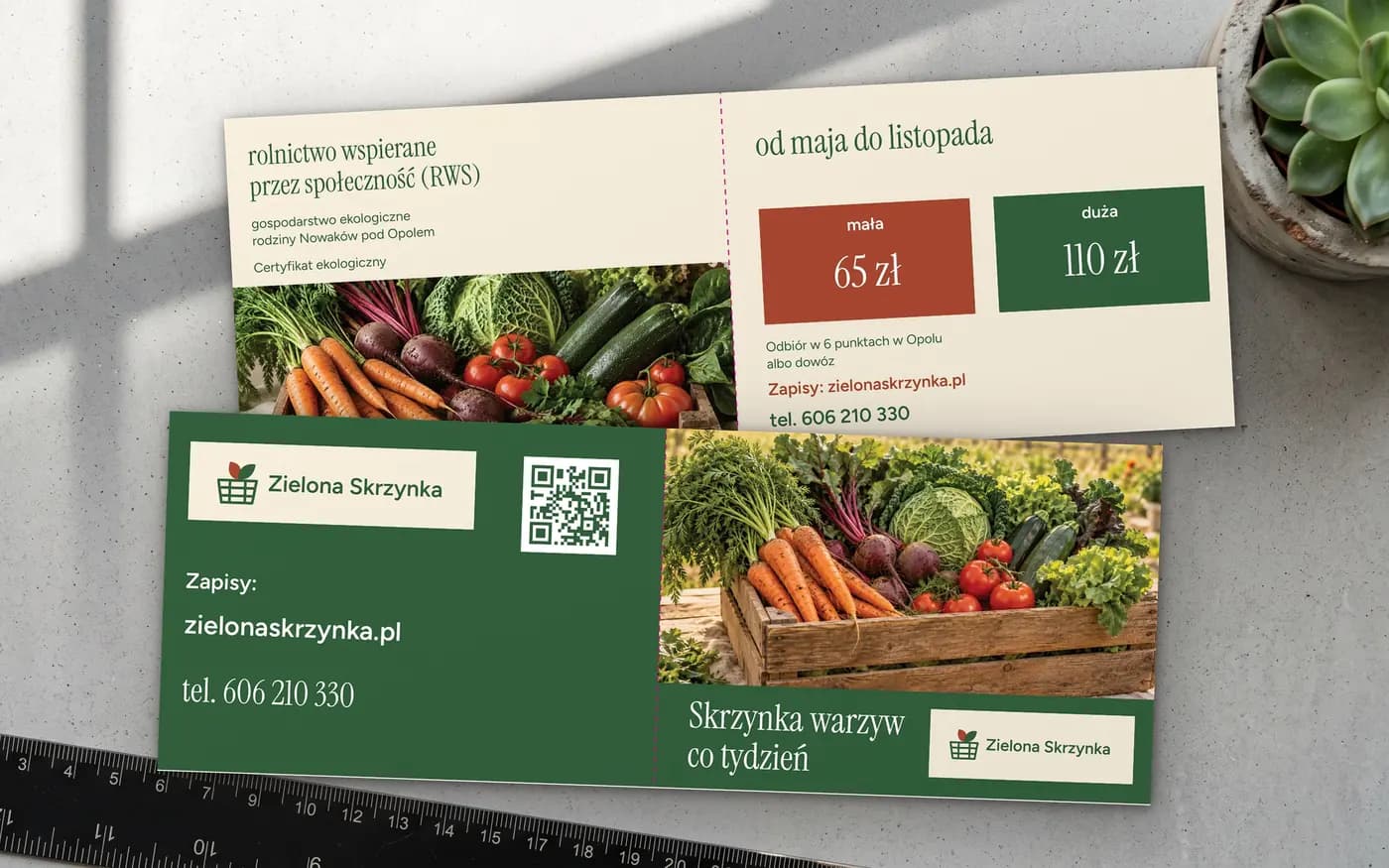 Ulotki składane EKO: wersja 1 projektu naszego zespołu