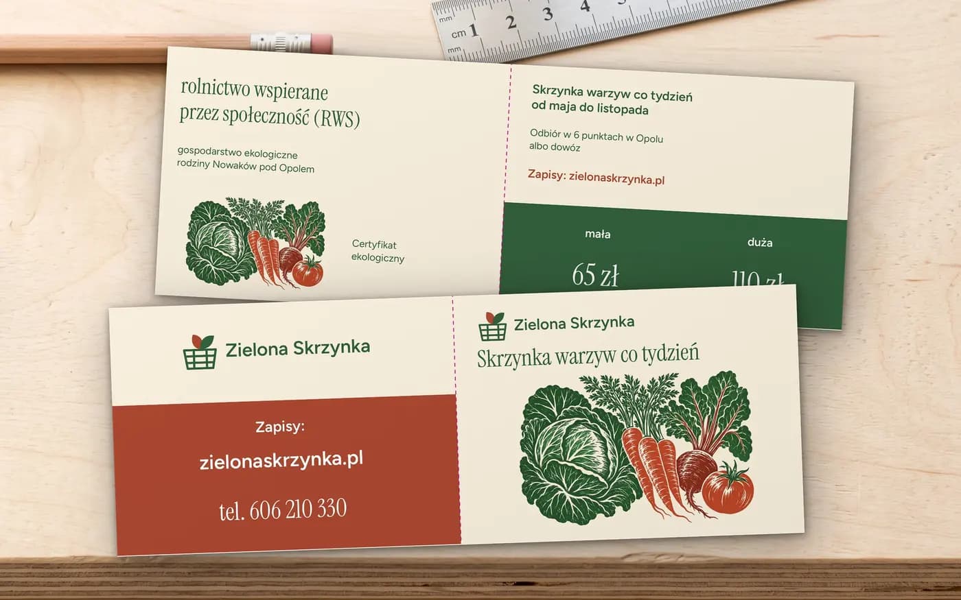 Ulotki składane EKO: wersja 2 projektu naszego zespołu